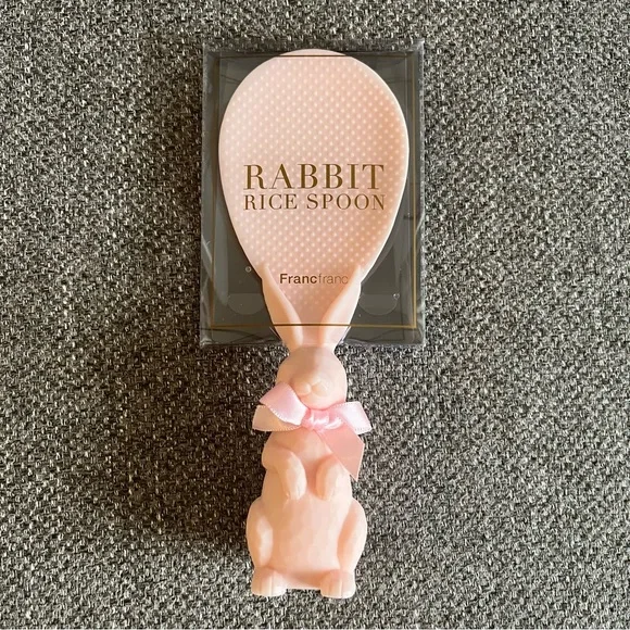 BNWT Japan Franc Franc Rabbit Rice Spoon Pink - Picture 3 of 5